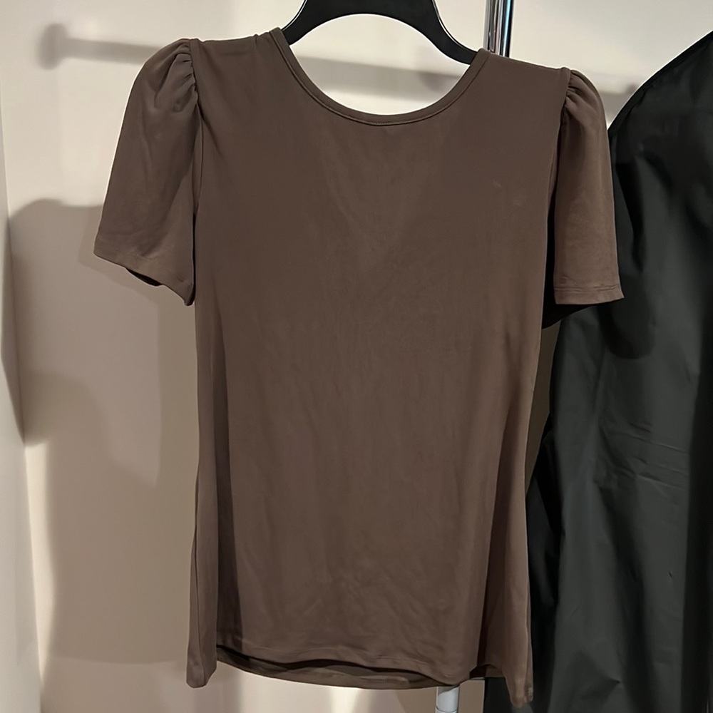 Military green blouse